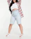 ASOS DESIGN Curve denim '90's' longline shorts 1