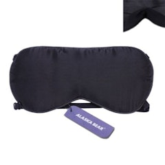 2-Strap with Nose Baffle Silk Eye Mask