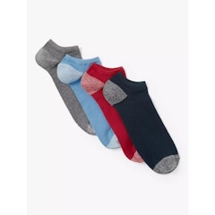 Organic Cotton Rich Twisted Heel Toe Trainer Sock