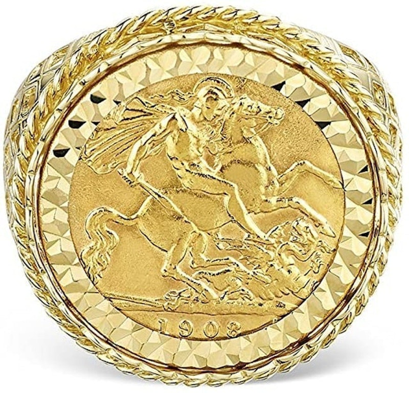 22 ct Sovereign Coin Ring 2