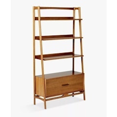 Mid-Century Wide Bookshelf