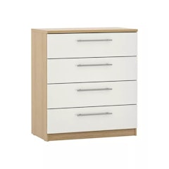 Mix It T-bar Handle Wide 4-Drawer Chest