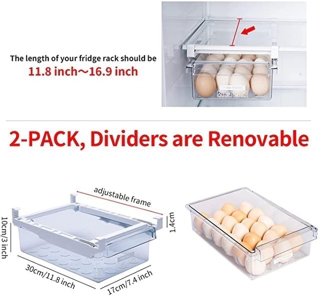 Pull Out Drawer Fridge Organizer 3
