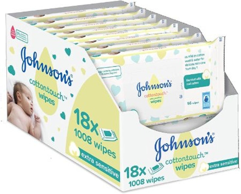 4. Johnson’s Cottontouch Extra Sensitive Wipes 1