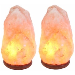3. Source DIY Pack of 2 Authentic Natural Himalayan Salt lamps