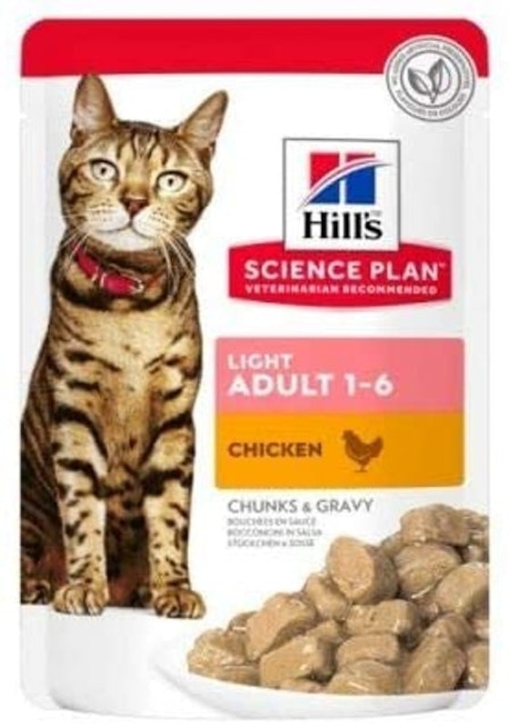 Science Plan Light Adult Cat Favourite Selection Pouches 1