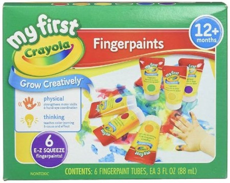 Crayola Washable Finger Paint, Orange, Pint 