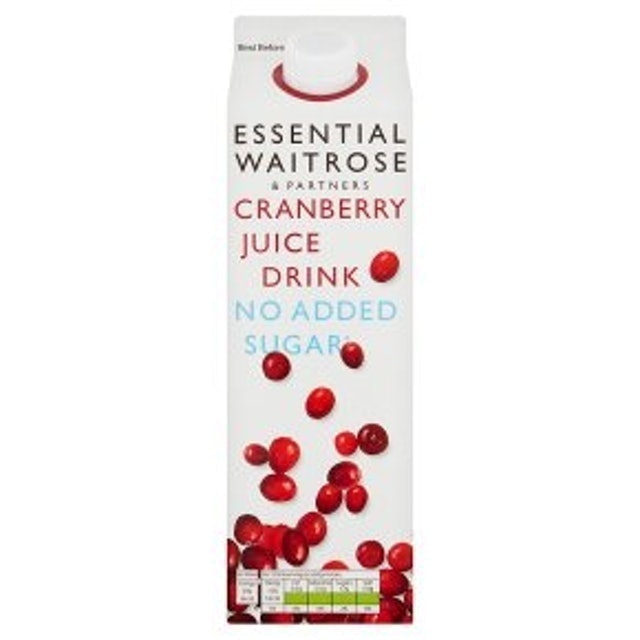 Essential No Added Sugar Cranberry Drink 1
