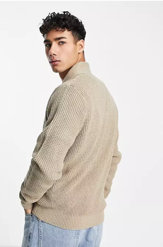 Cable Front Shawl Neck Cardigan 2