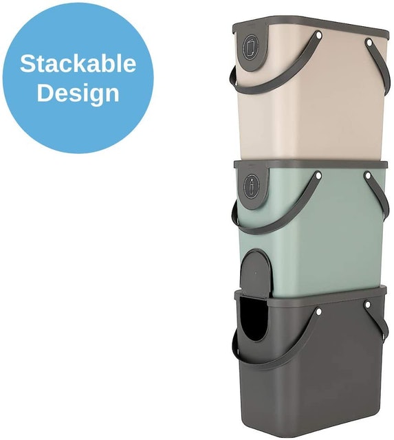 Indoor Recycling Bin with Handles 3