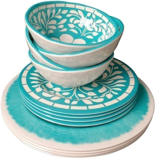 Teal Dinnerware Set  2