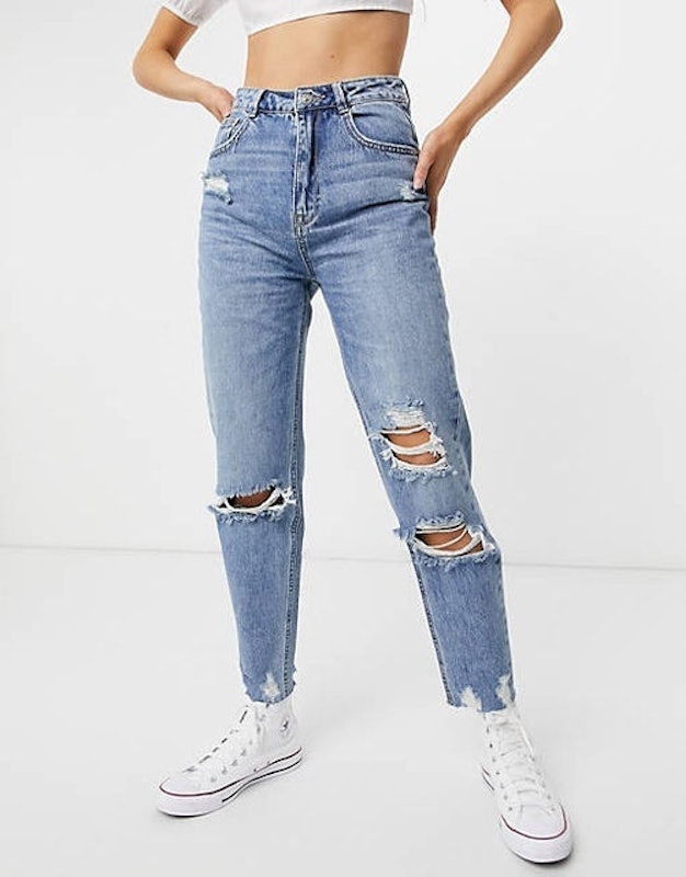 Mom Jean With Rips 1