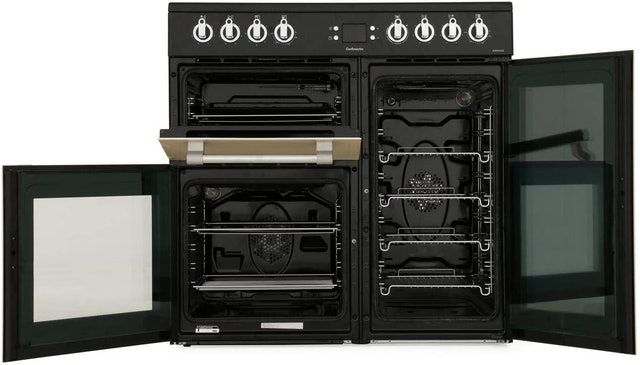 Cookmaster 90cm Electric Range Cooker with Ceramic Hob - Cream 2