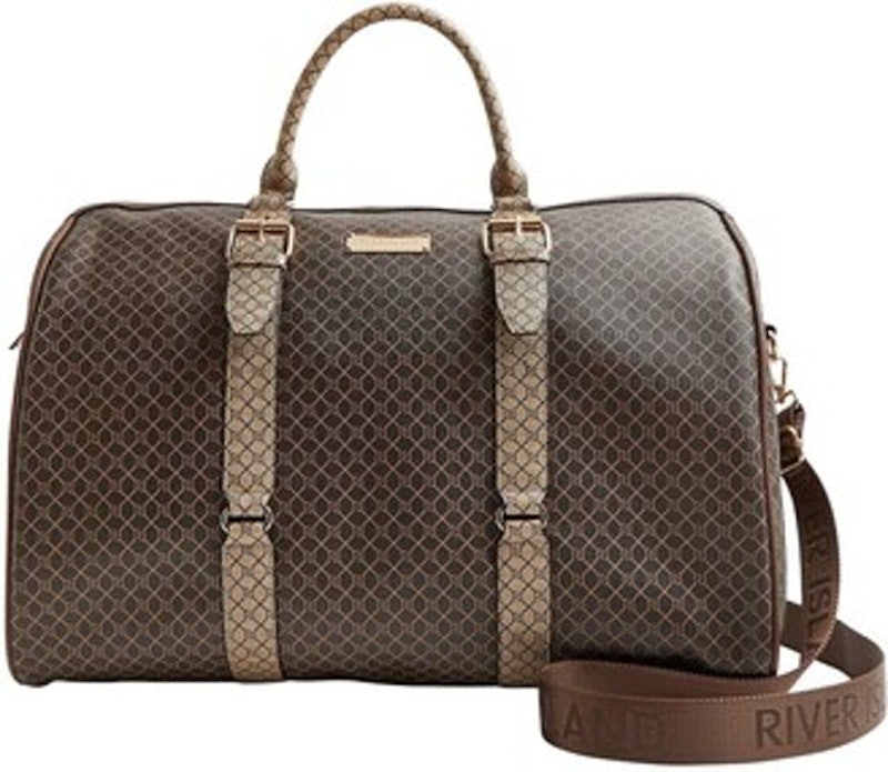 Brown RI Monogram Barrel Bag 2