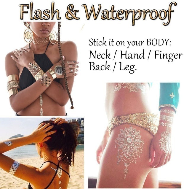 Metallic Temporary Tattoos 2