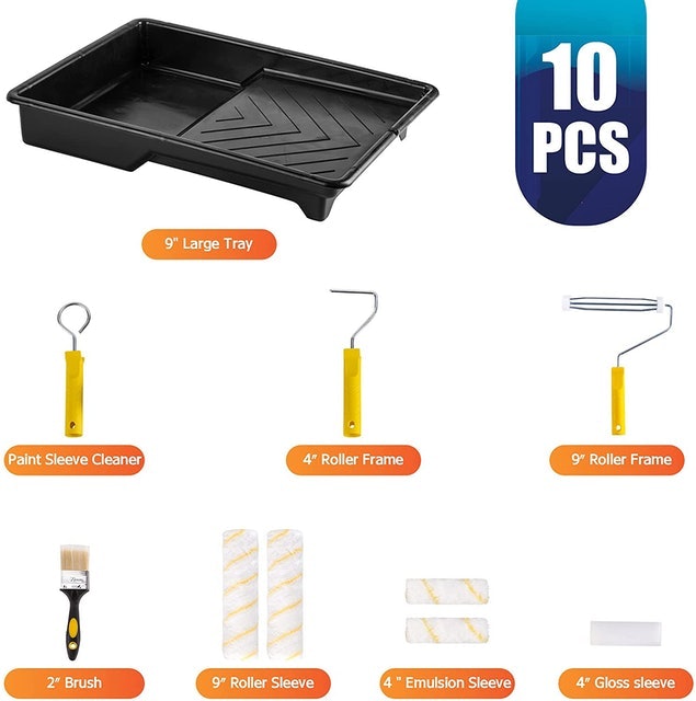 10PC Paint Roller Tray Set 2
