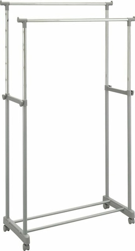 Home Double Adjustable Clothes Rail 2