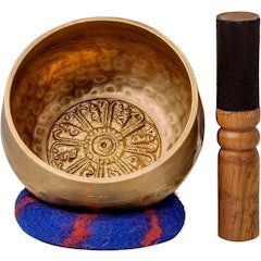 Tibetan Singing Bowl Set with Healing Mantra Engravings