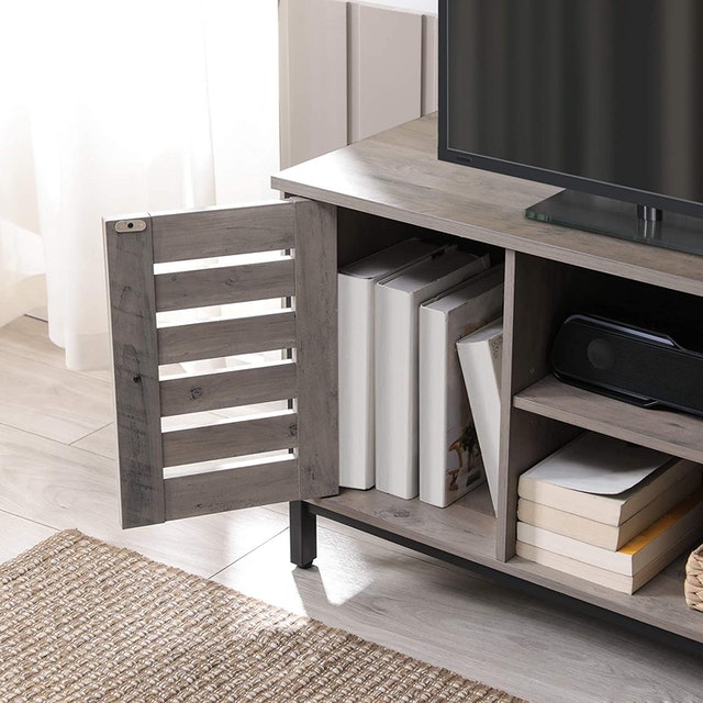 TV Console Unit with Shelves 4