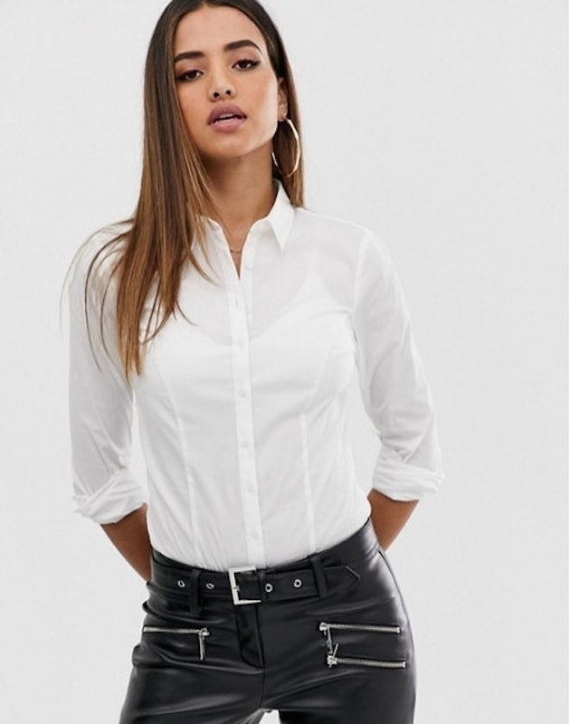 Long Sleeve Shirt Body in Stretch Cotton 1