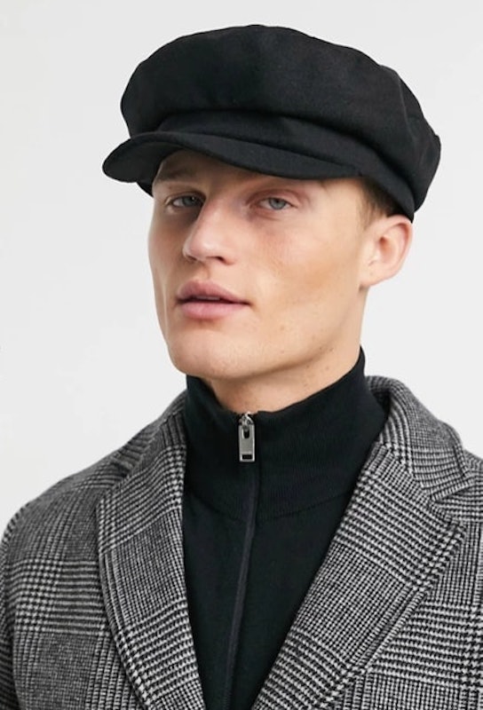 Mariner Baker Boy Hat in Black Melton 2