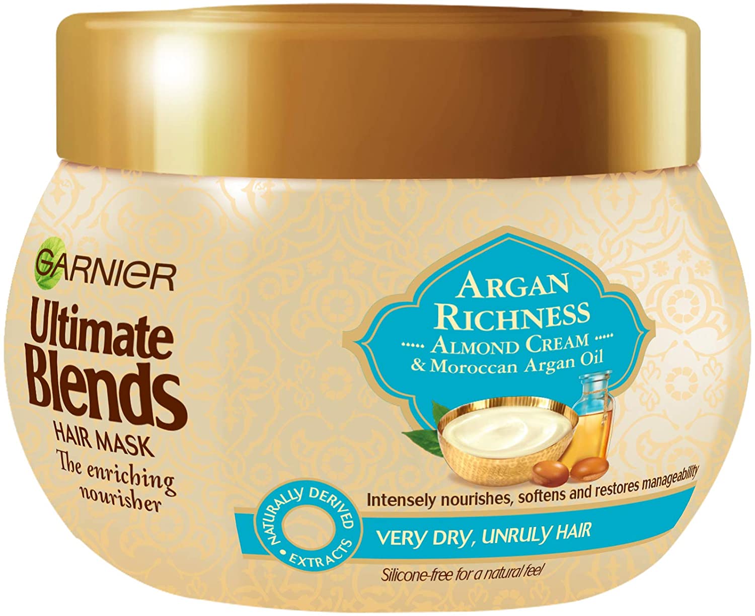 Argan Oil and Almond Cream Dry Hair Mask Treatment 1