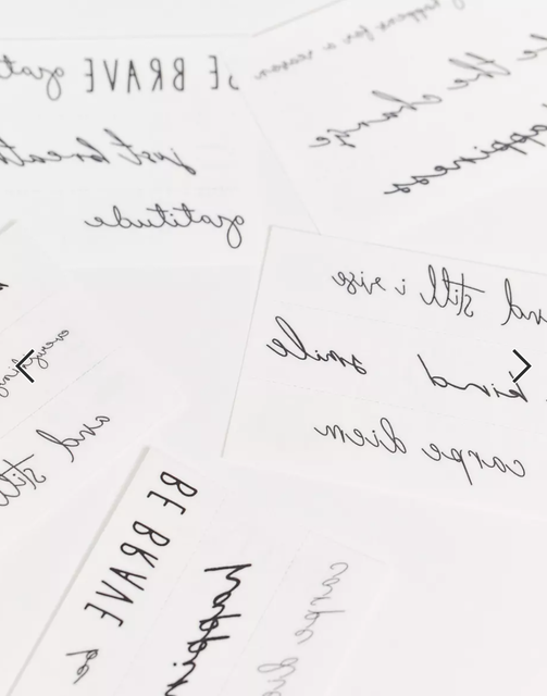 Self Love Temporary Tattoo Pack 2