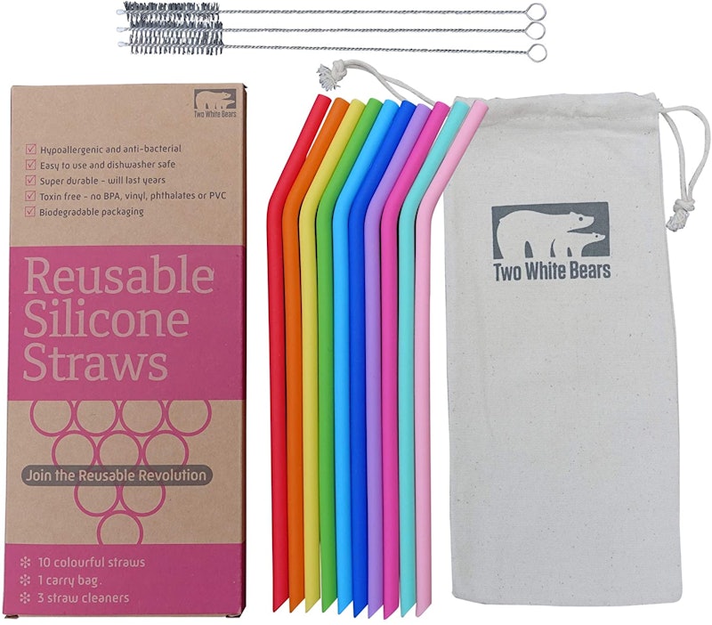 1. Seraphina’s Kitchen Silicone Straws 6 Pack 1