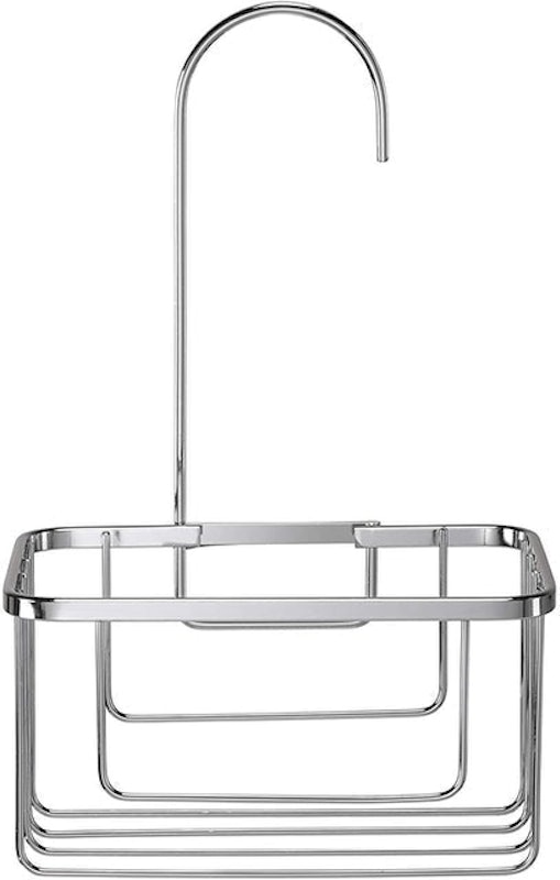 Chrome Hook Over Shower Caddy Basket 1