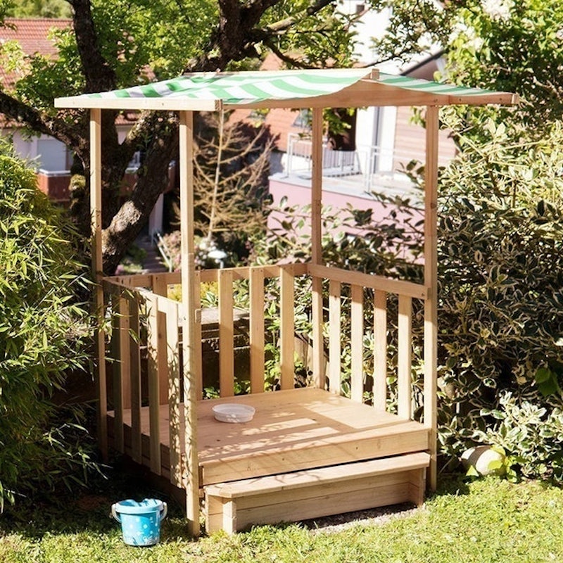 Wooden Veranda and Outdoor Sandbox 3
