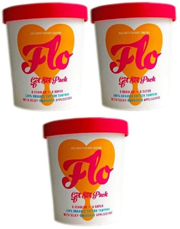 7. Flo Get Set Pack of 100% Cotton Tampons 1