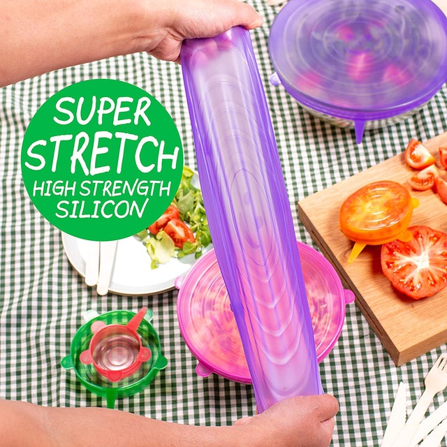 3. BelleLibre Multicoloured Silicone Stretch Lids 3