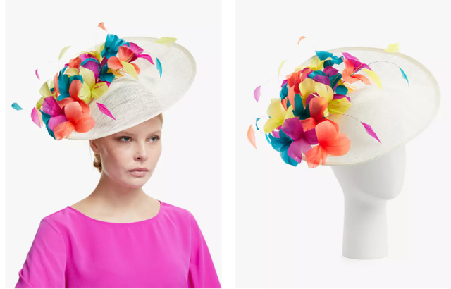 Cordelia Flower Detail Disc Occasion Hat 2