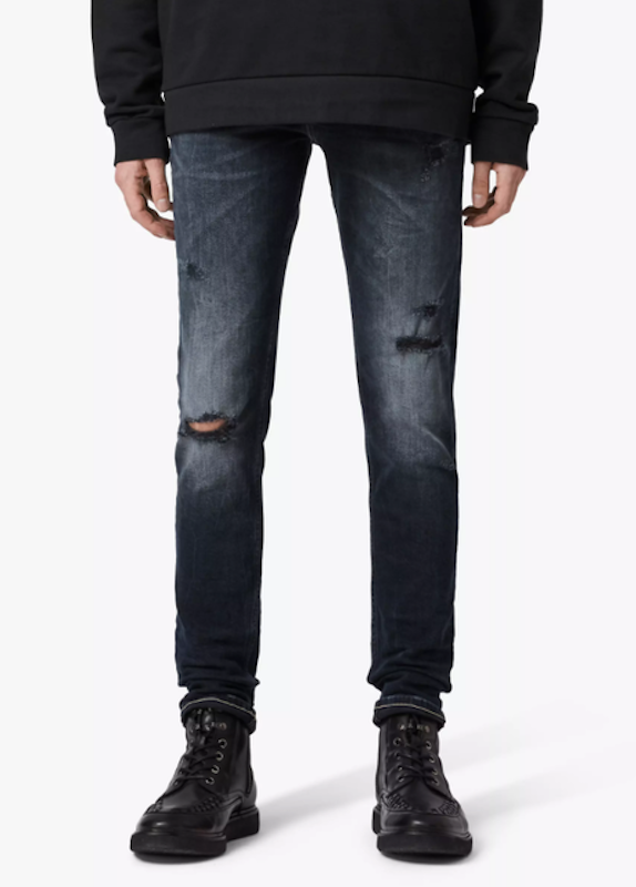 Cigarette Damaged Skinny Jeans 1