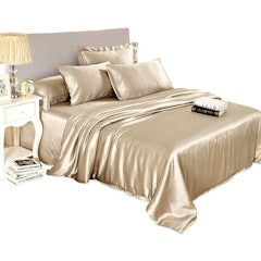 19 Momme Duvet Cover With Fitted Sheet