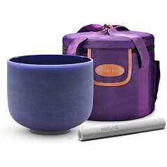 Indigo A Note Crystal Singing Bowl