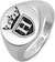 U/D Personalised Monogram Signet Rings with Crown 1