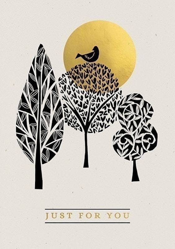 Just for You Black and Gold Card 1