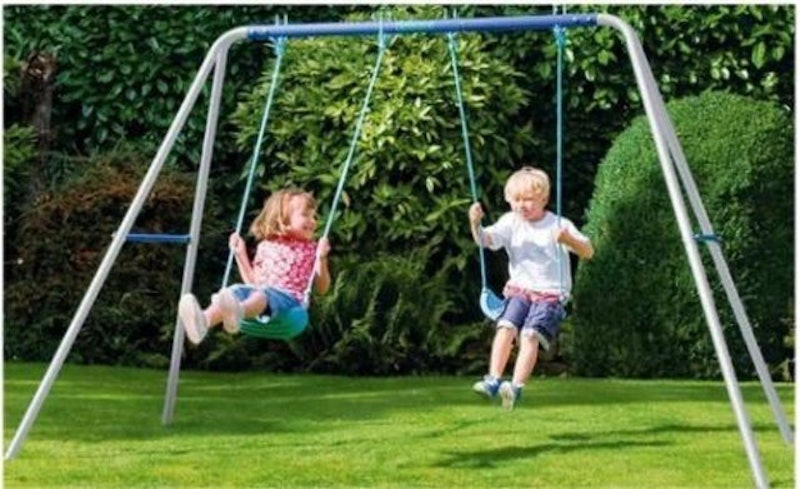 Kids Garden Double Swing Set 1