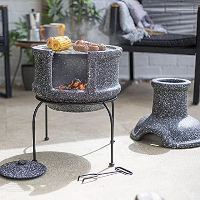Teplo Clay Terracotta Chimenea 2