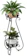 BXD Traditional Iron 2 Tier Plant Stand 1