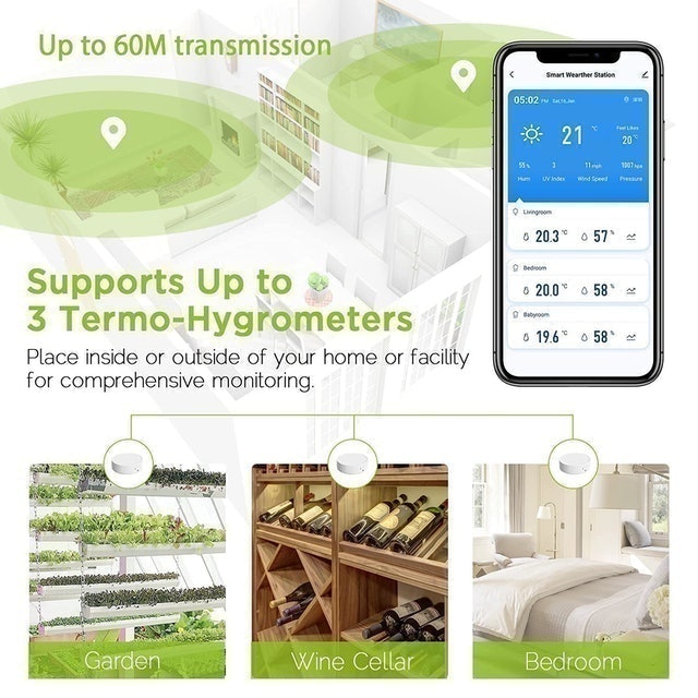 Thermometer and WiFi Weather Station 3