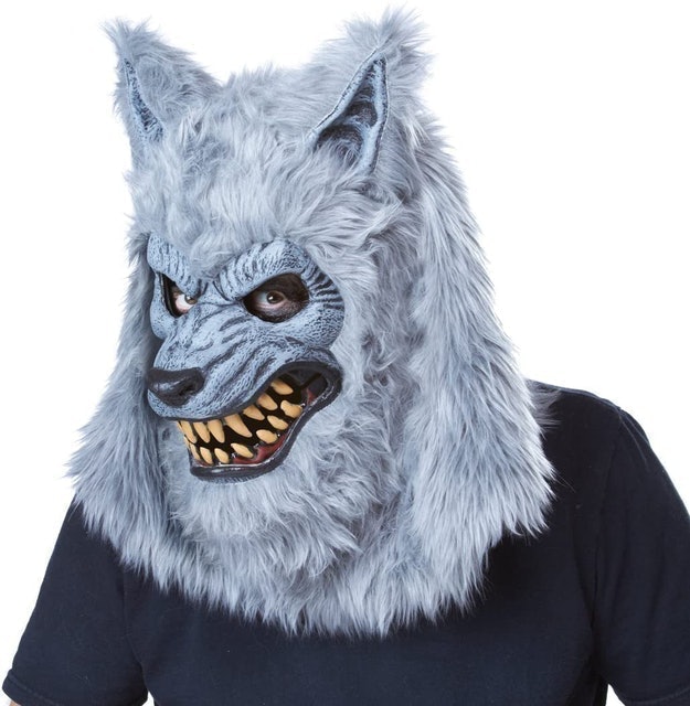 Grey Werewolf Ani-Motion Mask 2