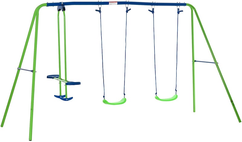 Metal Garden Swing Seesaw Set 1