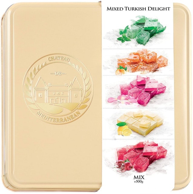 Assorted Turkish Delight Mix Gourmet Gift Box Tin 2
