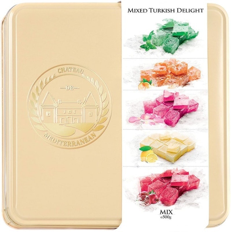 Assorted Turkish Delight Mix Gourmet Gift Box Tin 2