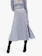 Mango Striped Pleated Midi Skirt 1