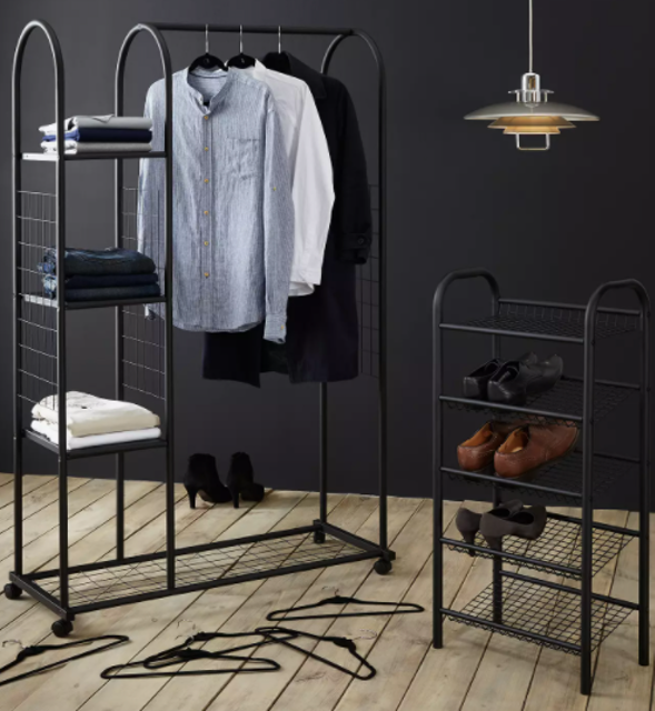 Clothes Rail With Shelf Unit 2