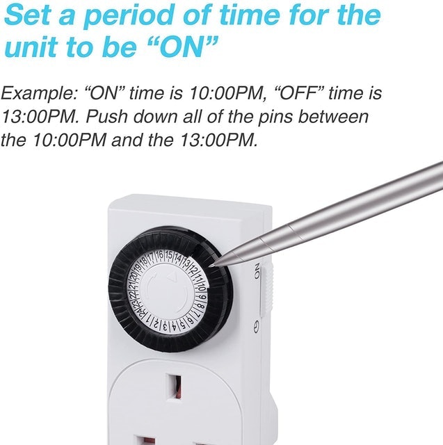 24-Hour Mechanical Plug In Timer 3