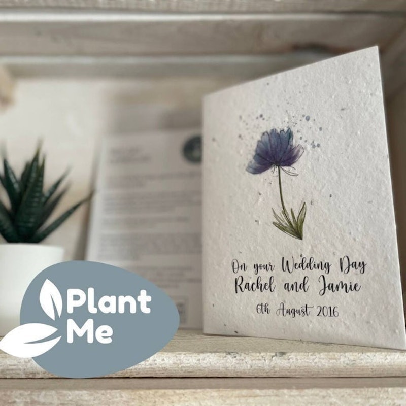 Personalised Plantable Wedding Card And Plant A Tree 1